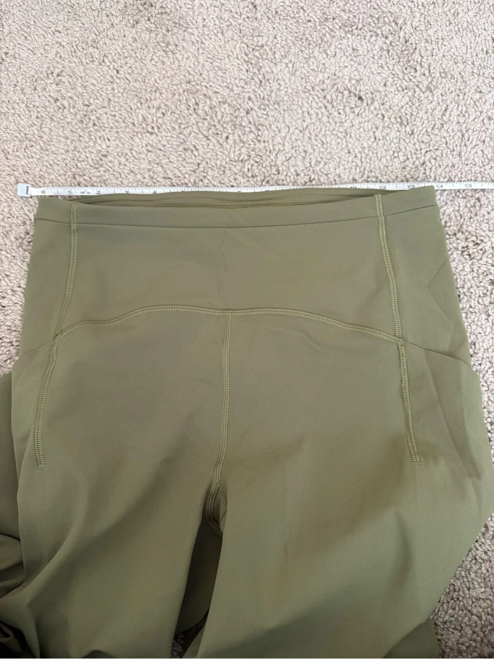 Lululemon Swift Speed High Rise Crop 21” Bronze‎ Green Size 8